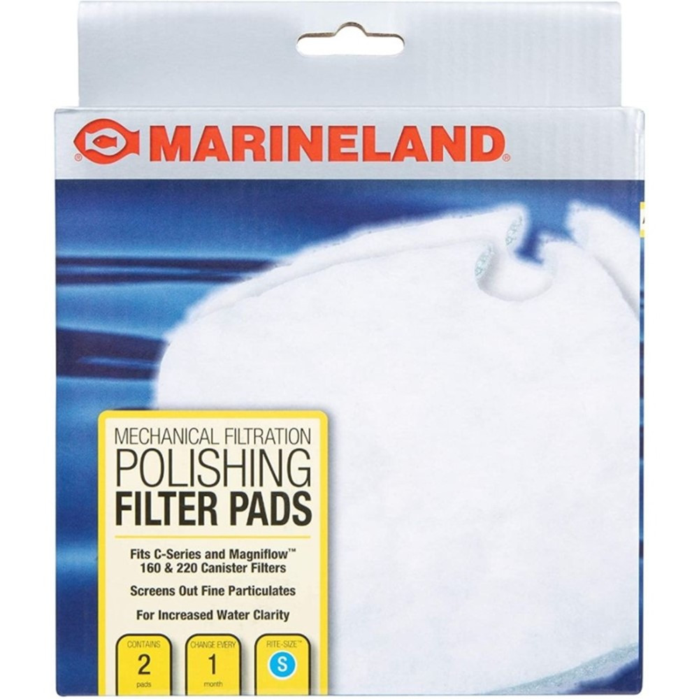 Marineland Polishing Filter Pads for C-Series Canister Filters - Fits C160 & C220 (2 Pack) - EPP-M90324 | Marineland | 2033