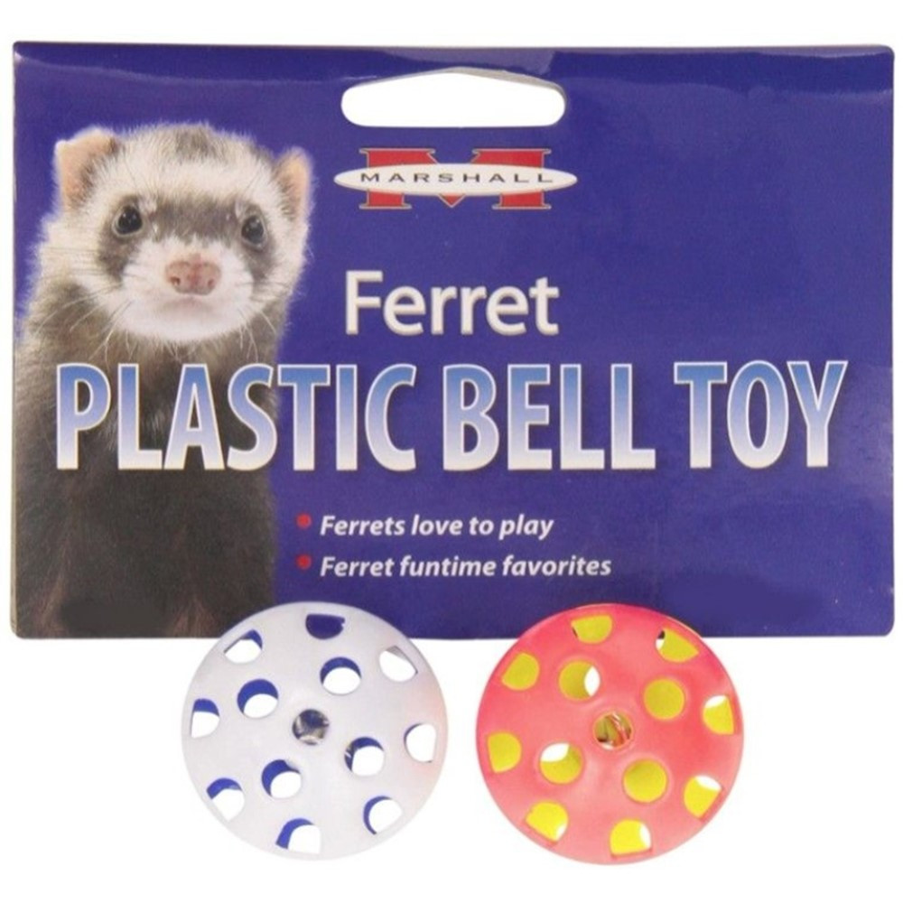 Marshall Plastic Ferret Bell Toys - 2 count - EPP-MA00170 | Marshall | 2170