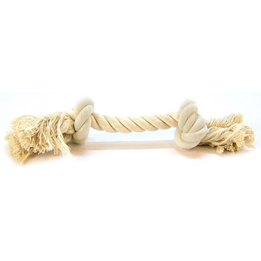 Flossy Chews Rope Bone - White - Medium (12 Long) - EPP-MM10004 | Mammoth | 1944"