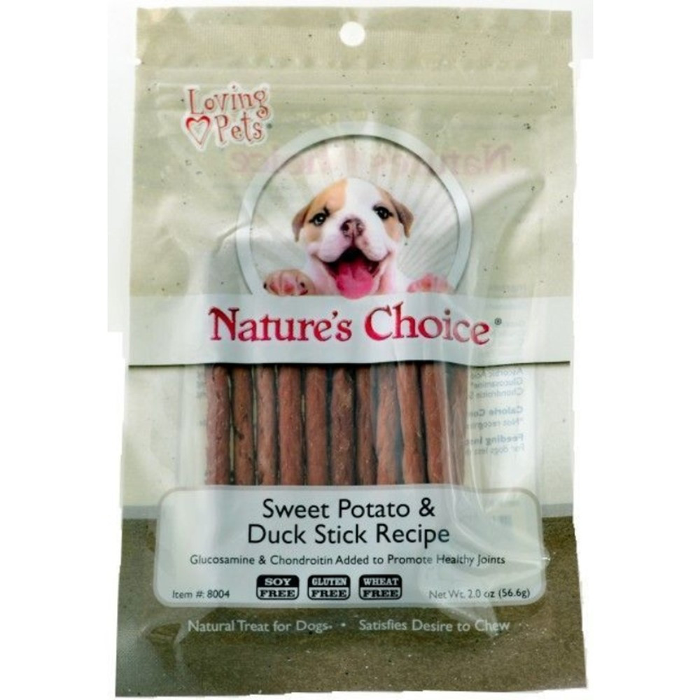 Loving Pets Nature's Choice Sweet Potato & Duck Meat Sticks - 2 oz - EPP-PC08004 | Loving Pets | 1996