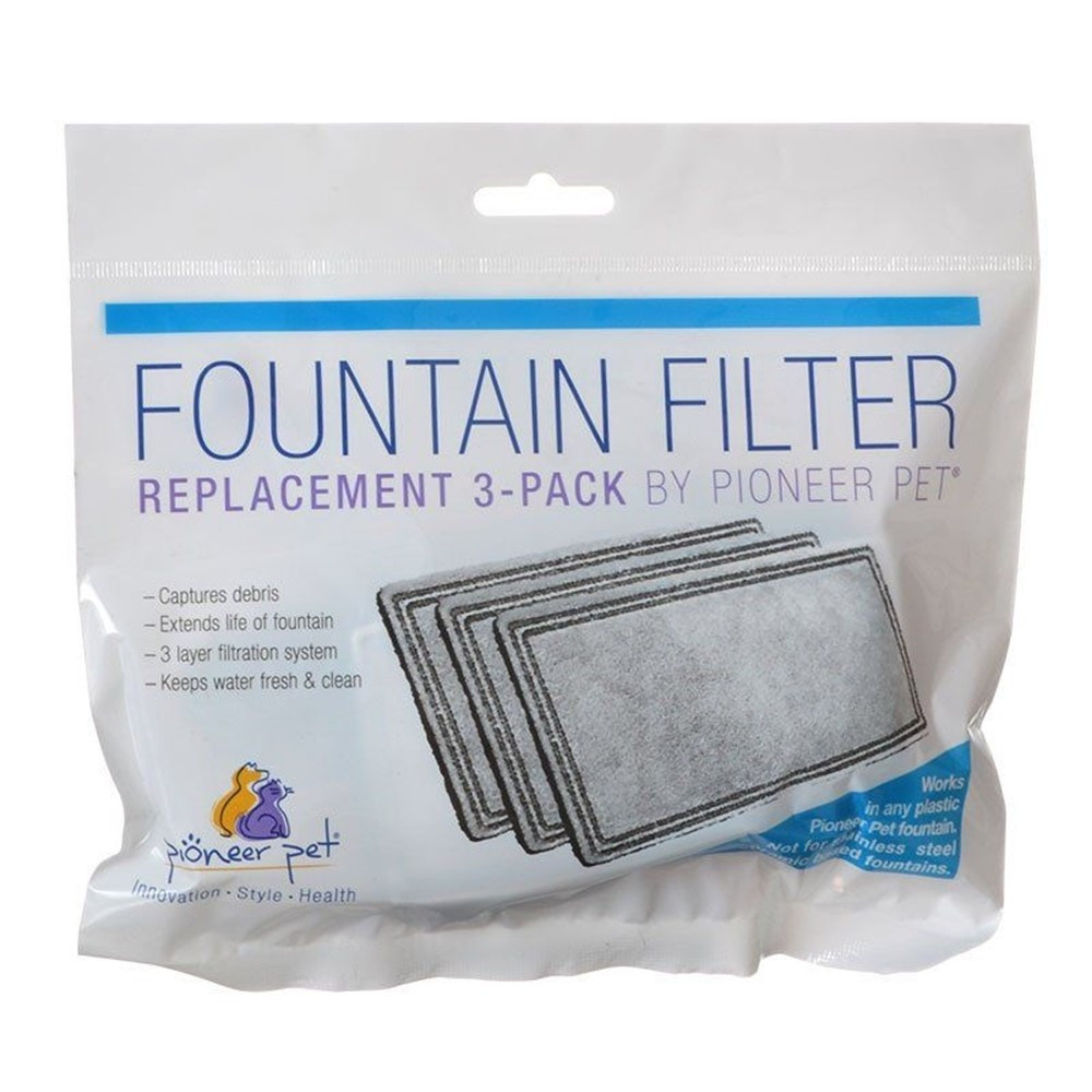 Pioneer Replacement Filters for Plastic Raindrop and Fung Shui Fountains - 3 Pack - EPP-PIO00207 | Pioneer Pet | 1946