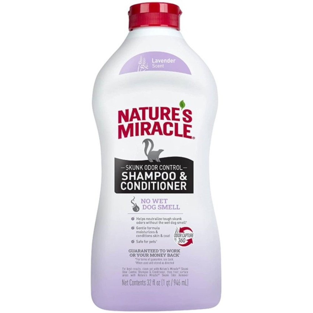 Pioneer Pet Nature's Miracle Skunk Odor Control Shampoo and Conditioner Lavender Scent - 32 oz - EPP-PNP98422 | Pioneer Pet | 1988