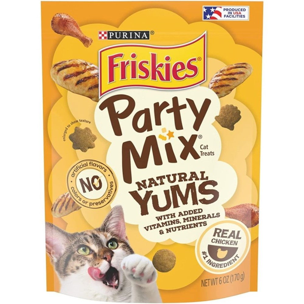 Friskies Party Mix Cat Treats Natural Yums With Real Chicken - 6 oz - EPP-PR96464 | Friskies | 1945