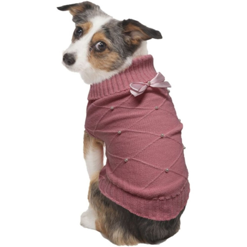Fashion Pet Flirty Pearl Dog Sweater Pink - X-Small - EPP-ST02802 | Fashion Pet | 1959