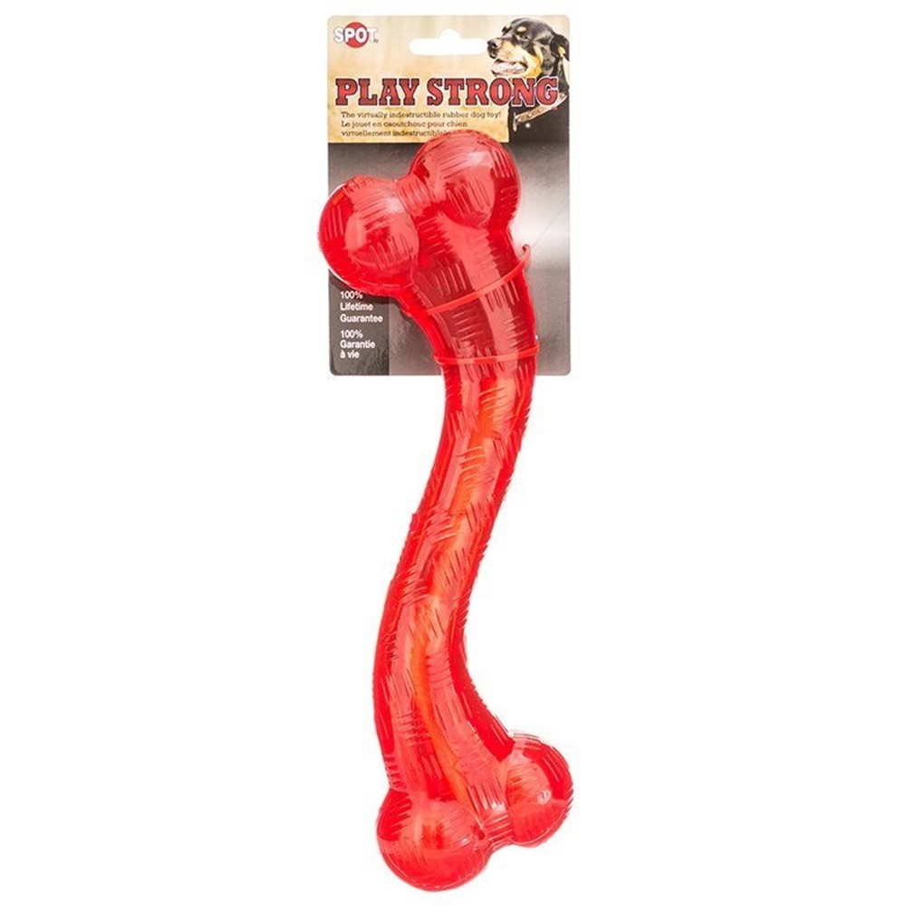 Spot Play Strong Rubber Stick Dog Toy - Red - 12 Long - EPP-ST54006 | Spot | 1736"