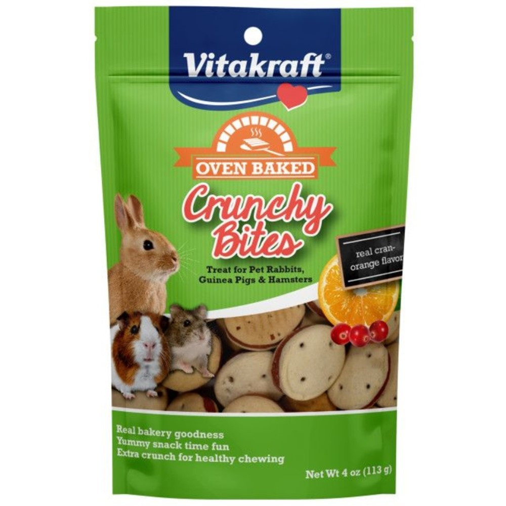 Vitakraft Oven Baked Crunchy Bites Small Pet Treats - Real Cran-Orange Flavor - 4 oz - EPP-V34759 | Vitakraft | 2167