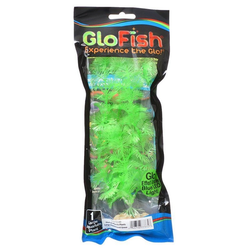 GloFish Green Aquarium Plant - Large - (7-8.5" High) - EPP-WL77372 | GloFish | 2067"