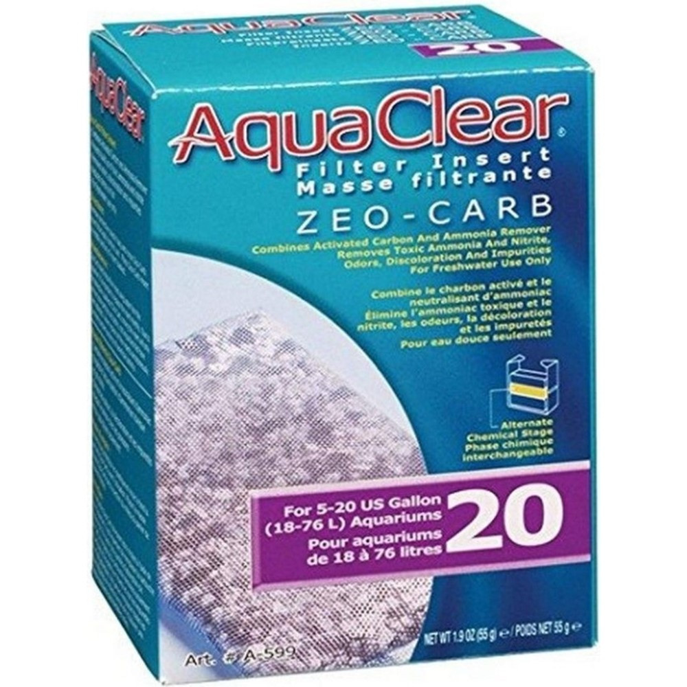 AquaClear Filter Insert - Zeo-Carb - 20 gallon - 1 count - EPP