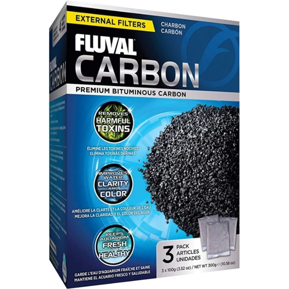 Fluval Carbon Bags - 3 x 100 Gram Bags (3 Pack) - EPP-XA1440 | Fluval | 2030