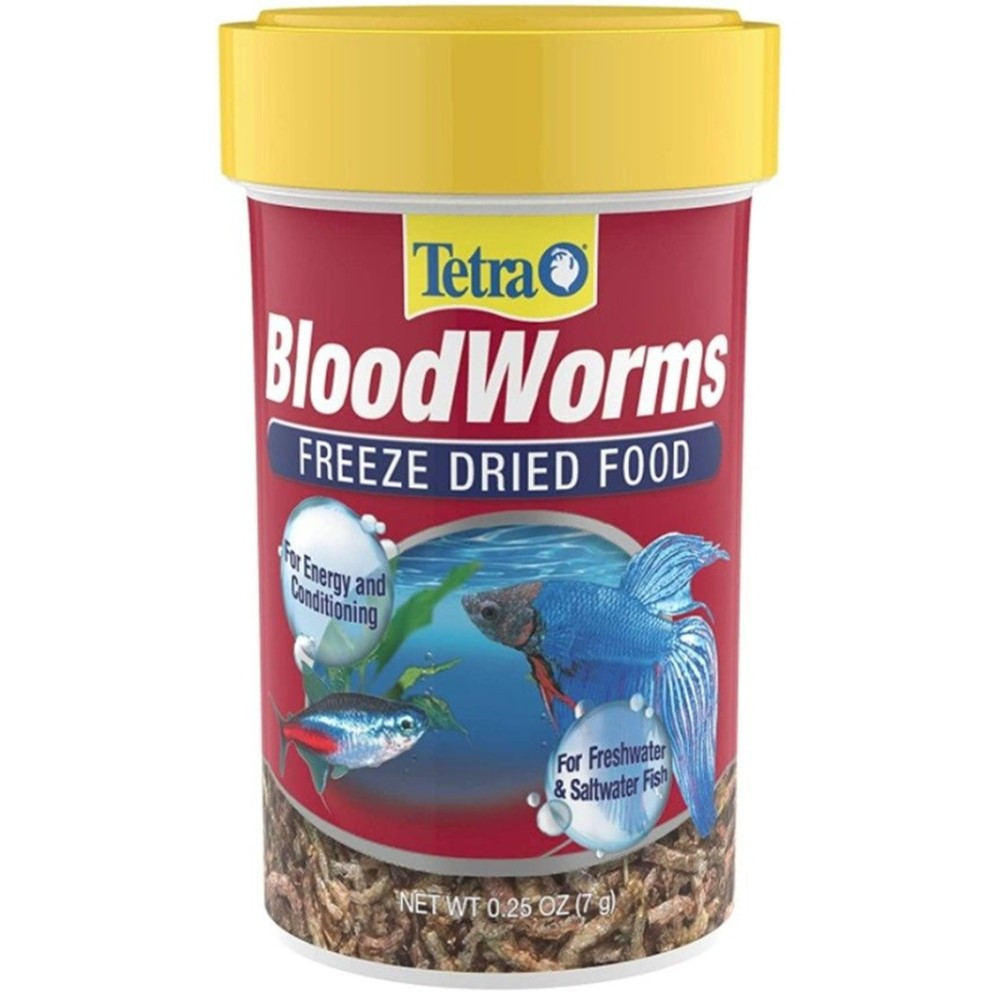Tetra BloodWorms Freeze Dried Fish Food - 0.25 oz - EPP-YT16194 | Tetra | 2047