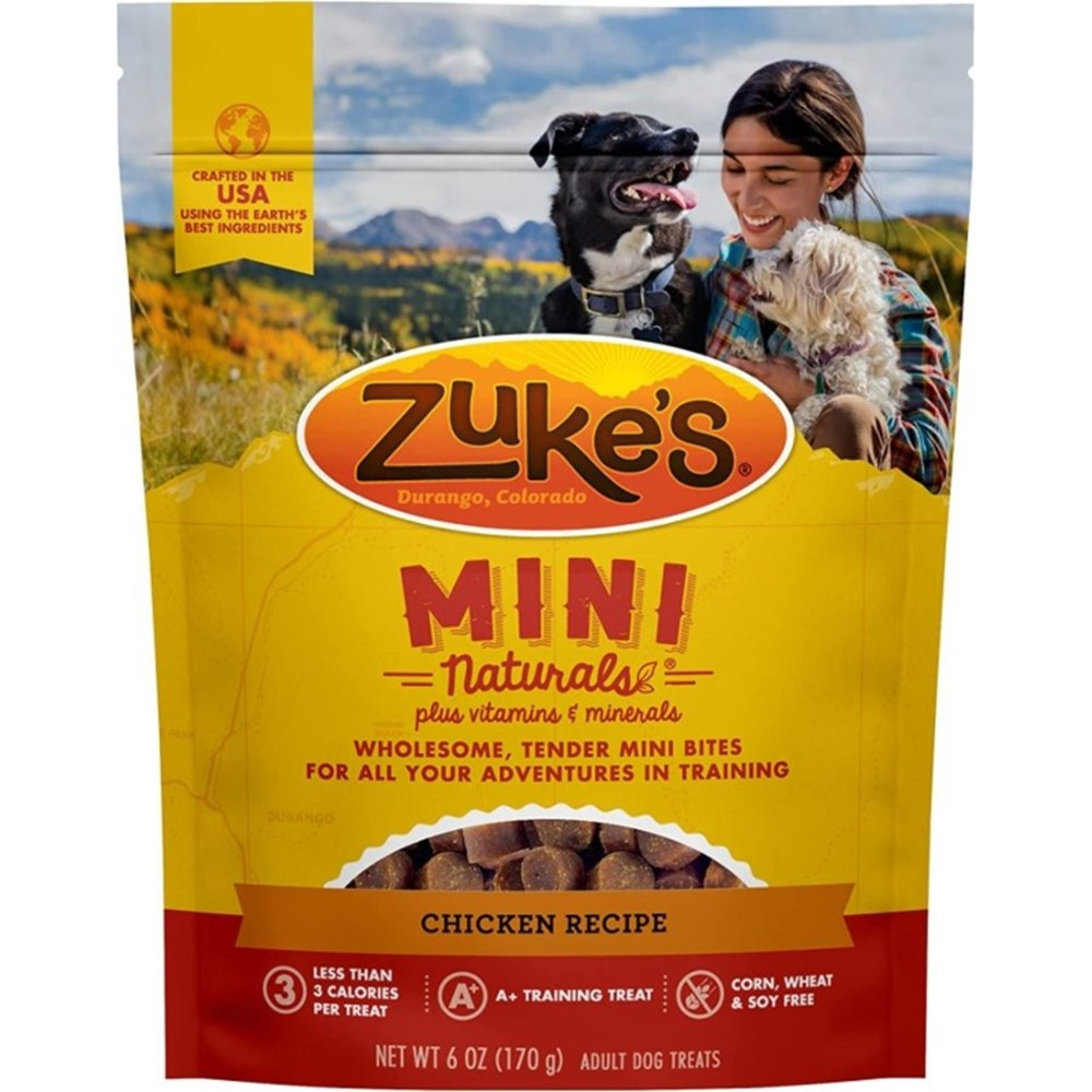 Zukes Mini Naturals Dog Treat - Roasted Chicken Recipe - 6 oz - EPP-ZK33051 | Zukes | 1996