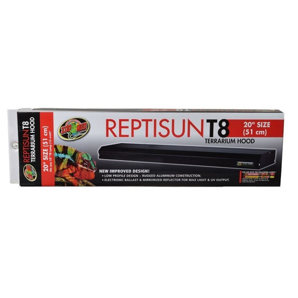 Zoo Med Reptisun T8 Terrarium Hood - 20 Fixture without Bulb (18" Bulb Required) - EPP-ZM32600 | Zoo Med | 2134"