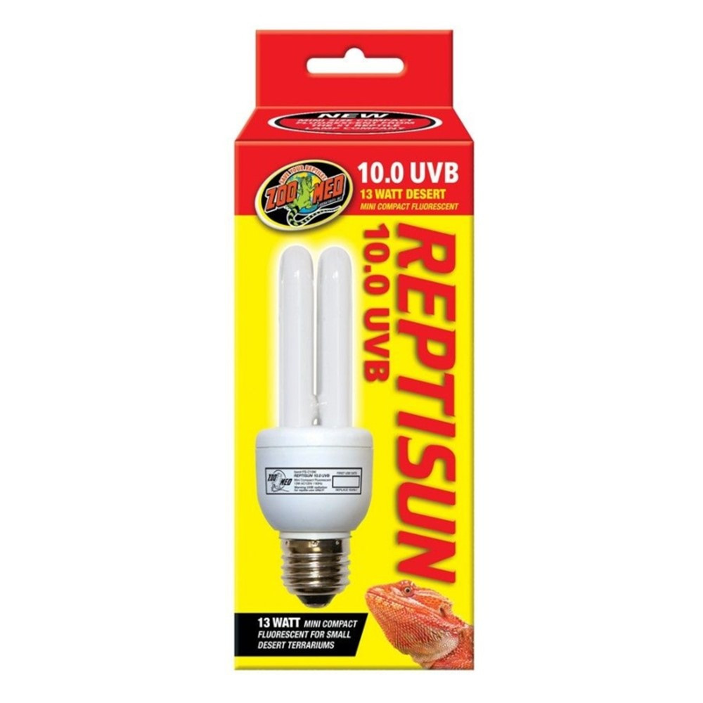 Zoo Med ReptiSun 10.0 UVB Mini Compact Flourescent Replacement Bulb - 13 Watts (6 Bulb) - EPP-ZM34011 | Zoo Med | 2135"