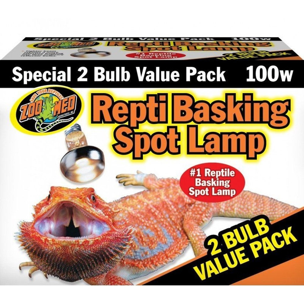 Zoo Med Repti Basking Spot Lamp Replacement Bulb - 100 Watts (2 Pack) - EPP-ZM36200 | Zoo Med | 2135