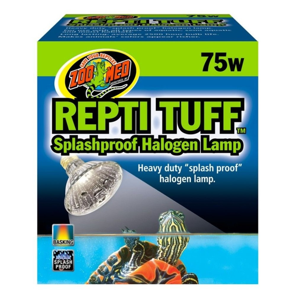 Zoo Med Turtle Tuff Splashproof Halogen Lamp - 75 Watts - EPP-ZM98075 | Zoo Med | 2135