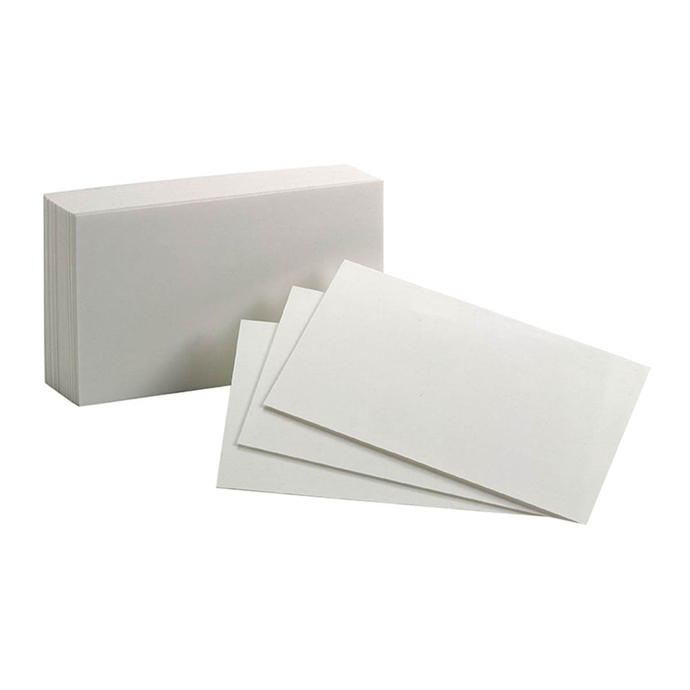 ESS40150SP - Oxford Index Cards 3X5 Plain White in Index Cards
