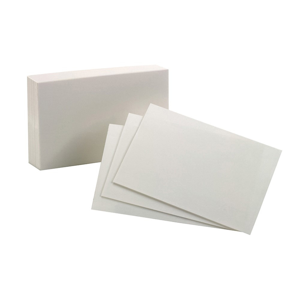 ESS40156SP - Oxford Index Cards 4X6 Plain White 100 Per Pack in Index Cards