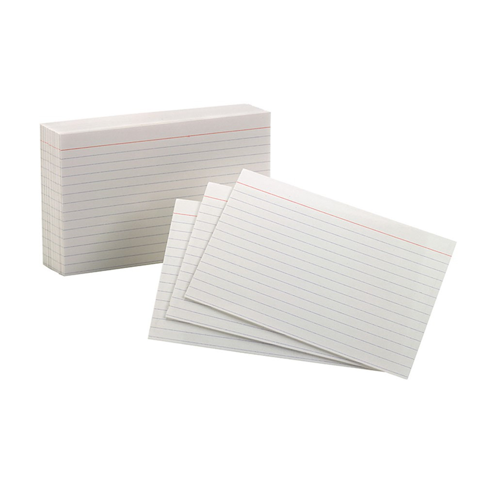 ESS40159SP - Oxford Index Cards 4X6 Ruled White 100 Per Pack in Index Cards