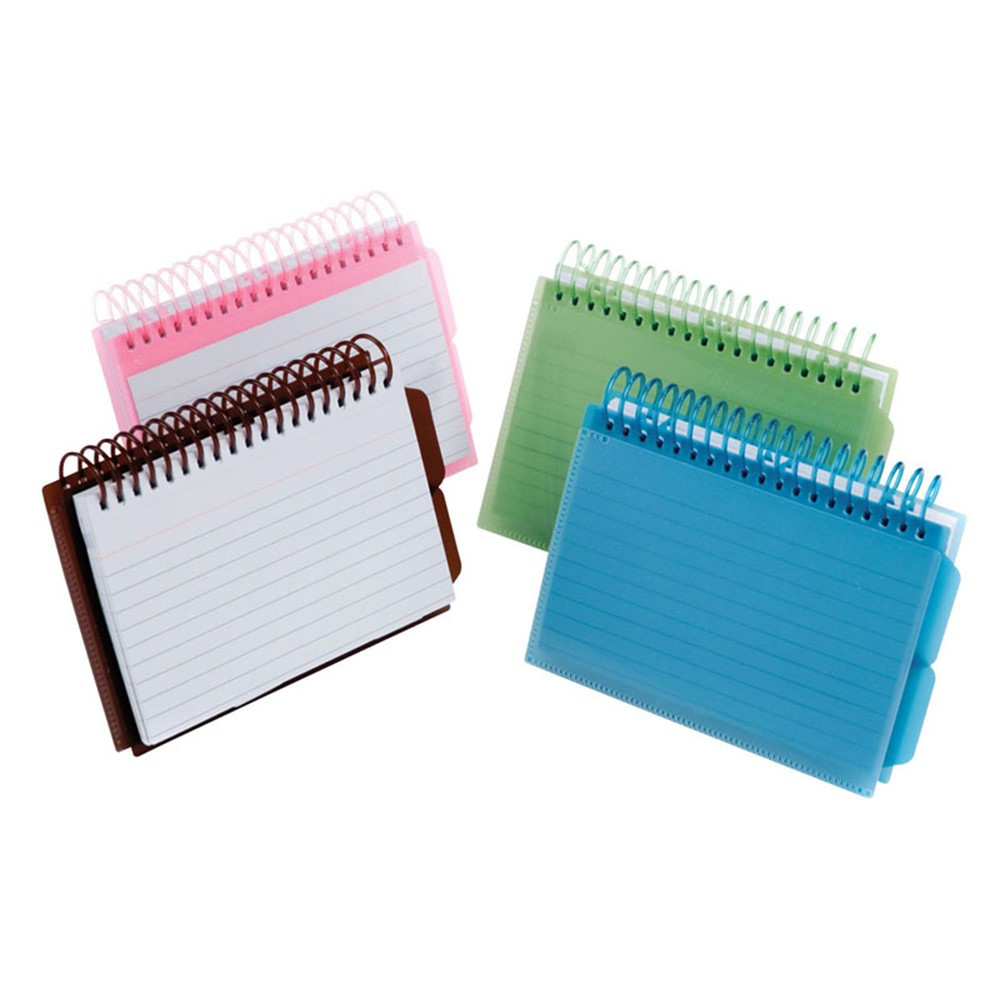 ESS73139 - View Front Spiral Index Cards 4X6 Poly Cover in Index Cards