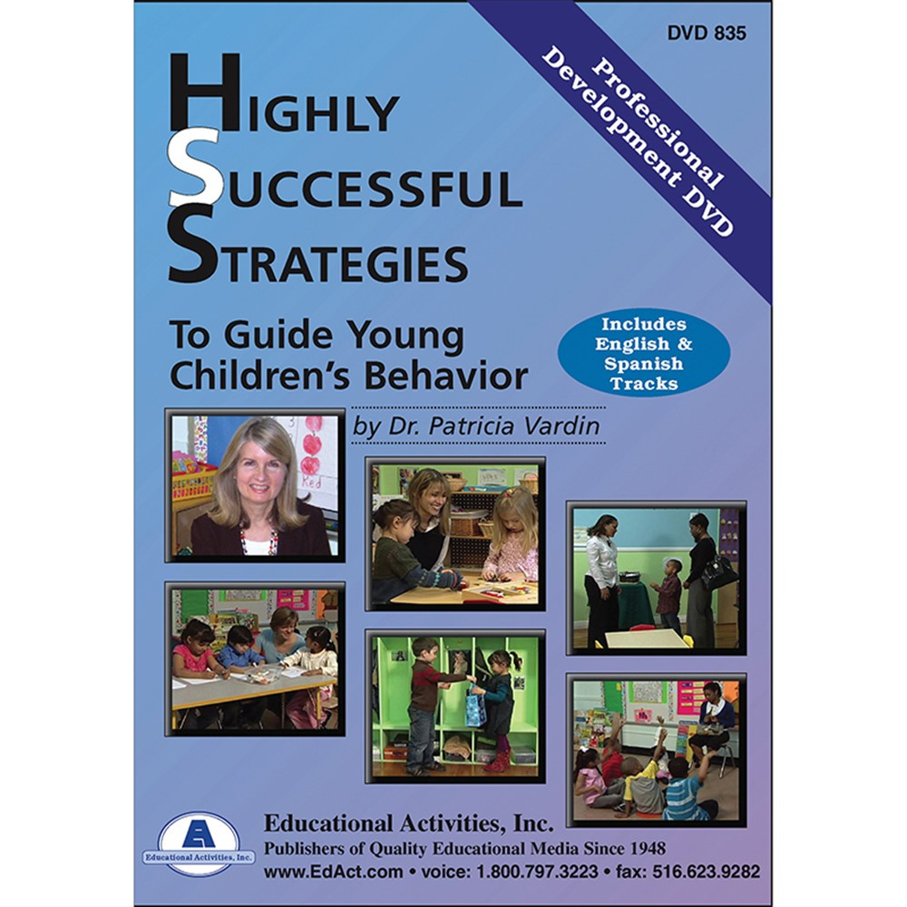 ETADVD835 - Highly Success Strategies To Guide Young Childrens Behavior in Dvd & Vhs
