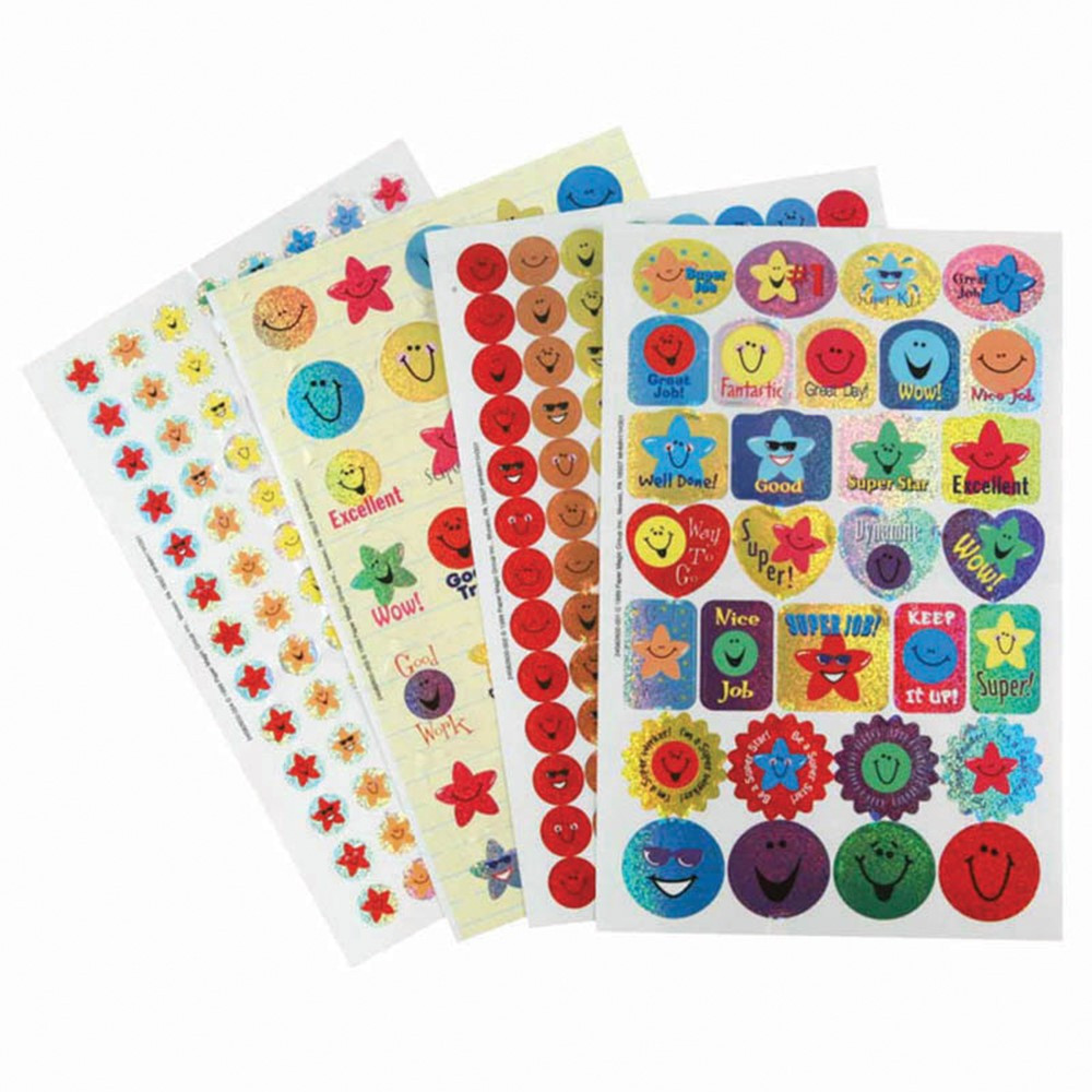 EU-609400 - Sticker Book Stars & Smiles 268/Pk Sparkle in Stickers