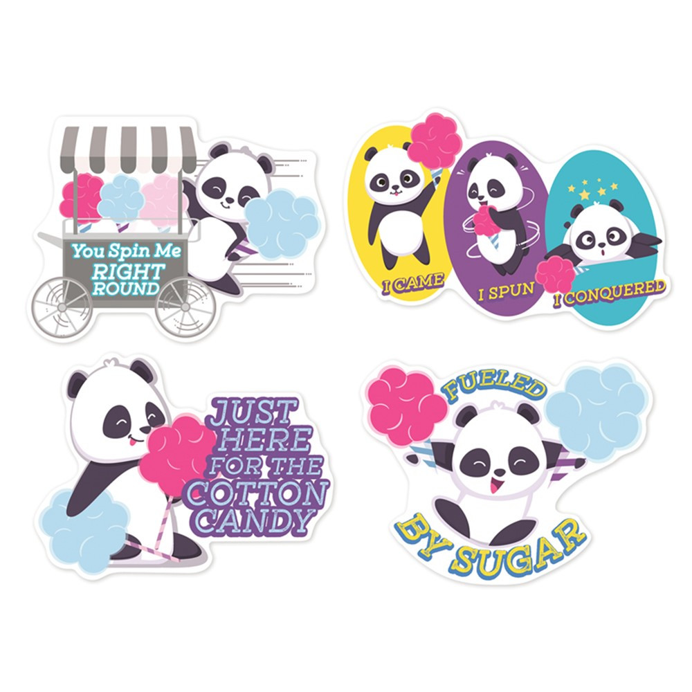 Jumbo Scented Stickers, Cotton Candy, Pack of 12 - EU-628009 | Eureka | Stickers