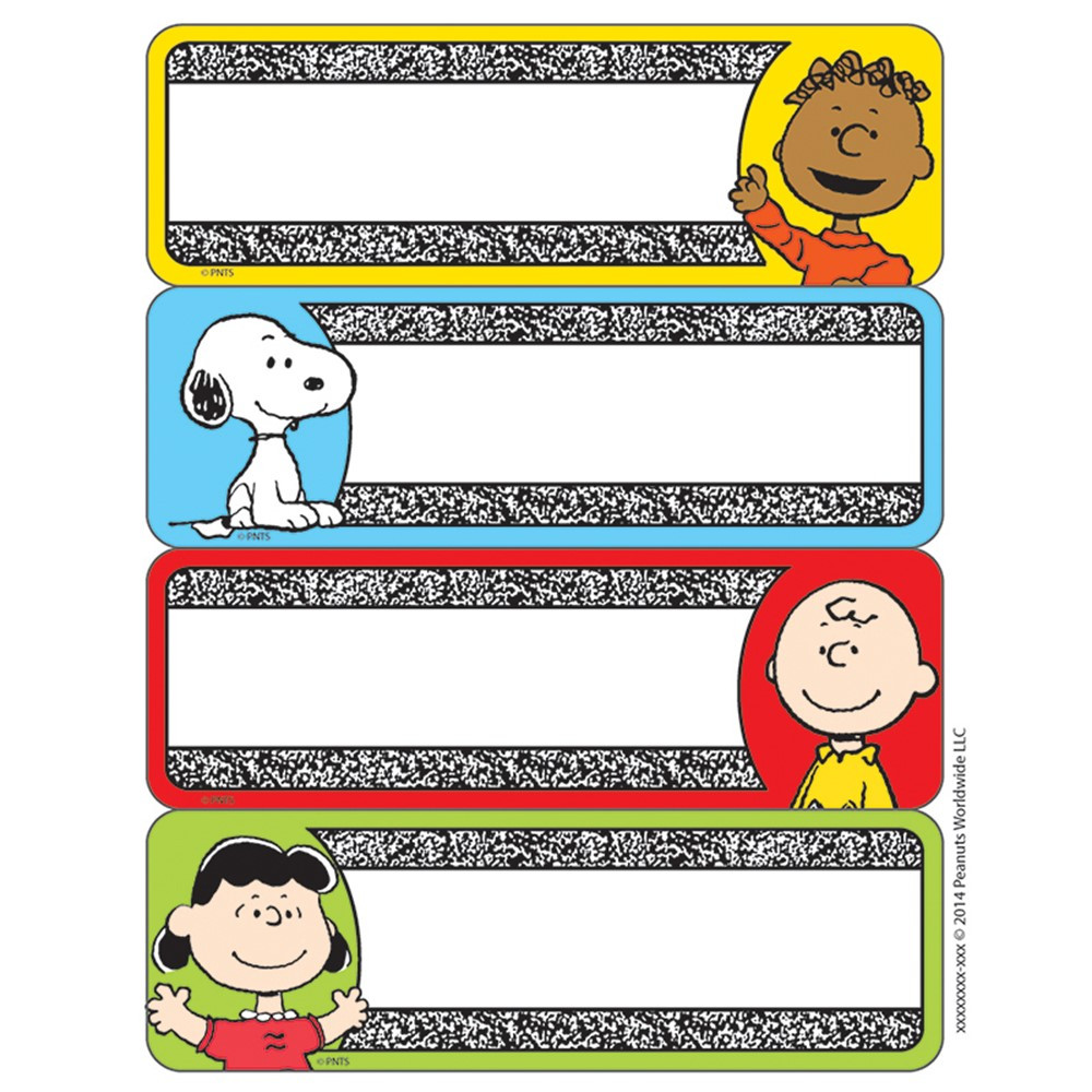 EU-656143 - Peanuts Composition Label Stickers in Stickers