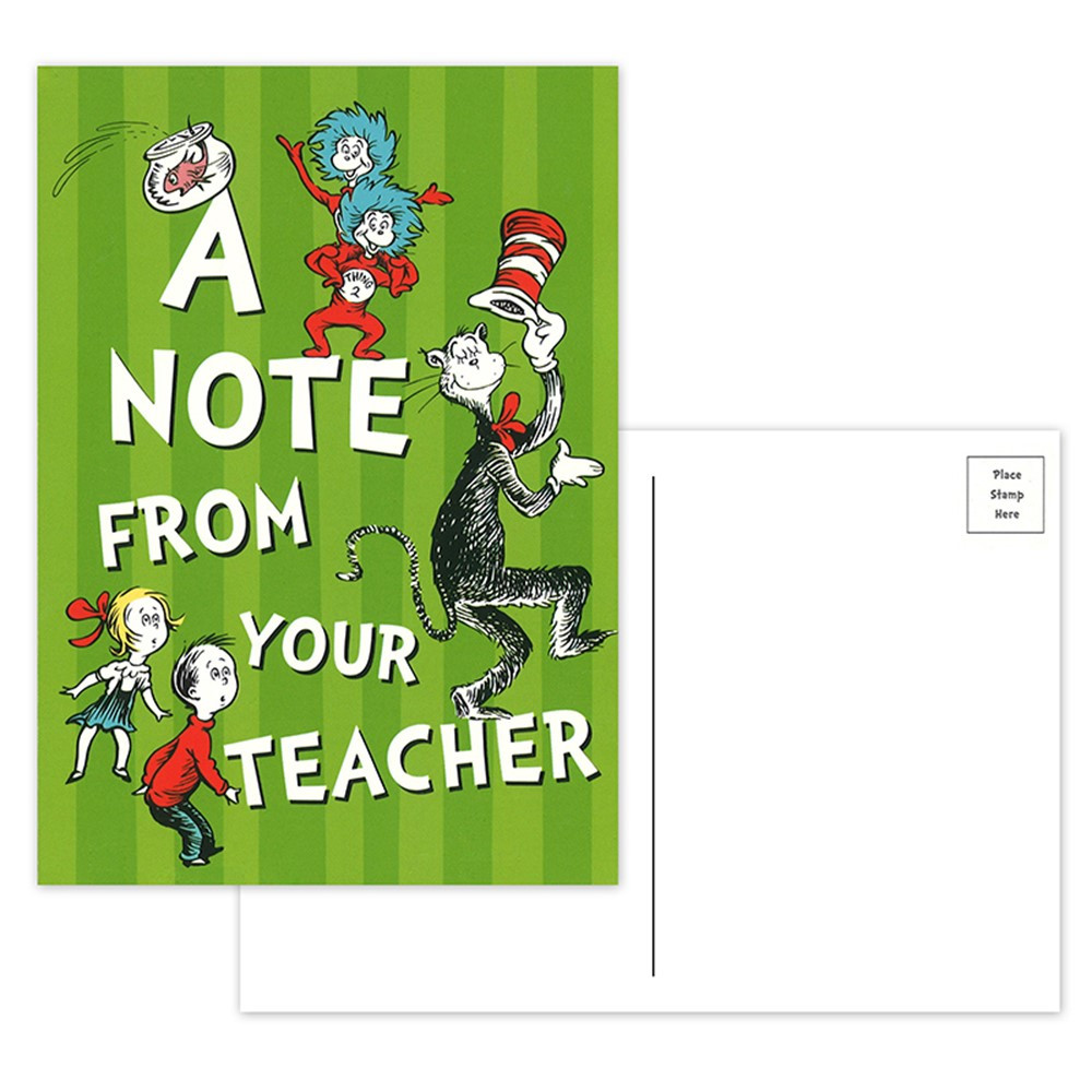 EU-831903 - Cat In The Hat Teacher Cards in Postcards & Pads