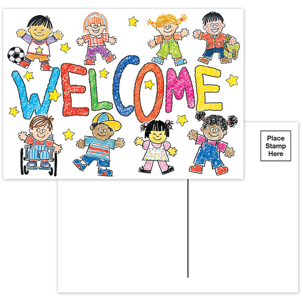 EU-831912 - Star Students Welcome Teacher Cards in Postcards & Pads