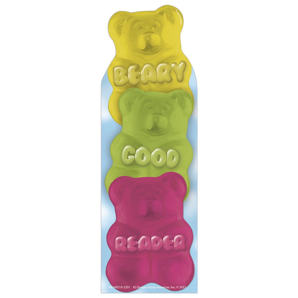 Beary Good Reader Gummy Bear Scented Bookmarks, Pack of 24 - EU-834051 | Eureka | Bookmarks