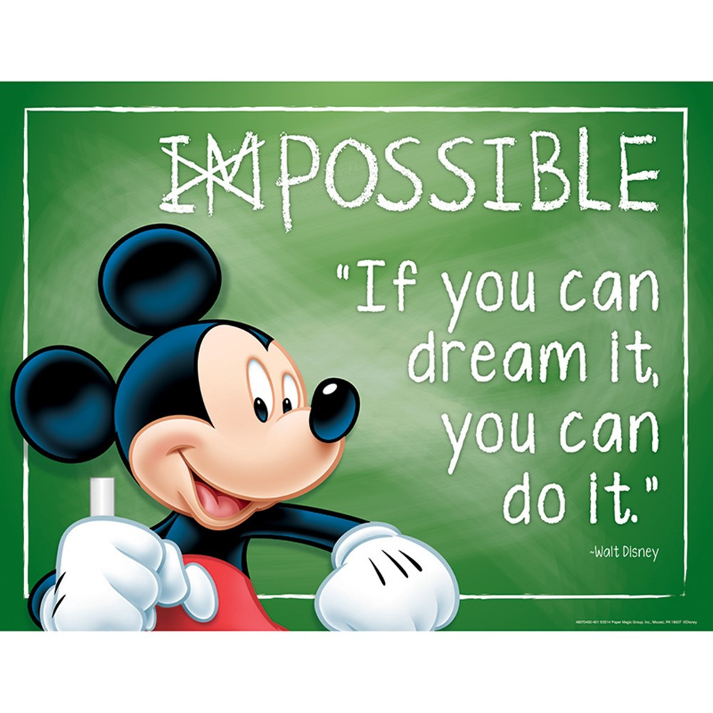EU-837040 - Mickey Possible 17X22 Poster in Classroom Theme