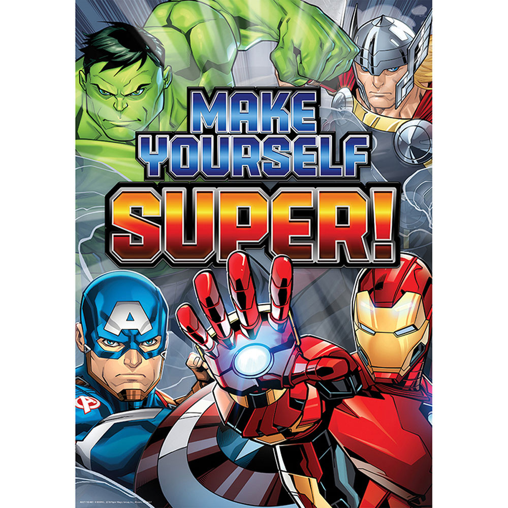 EU-837119 - Marvel Stronger Than Think Poster 13X19 in Classroom Theme