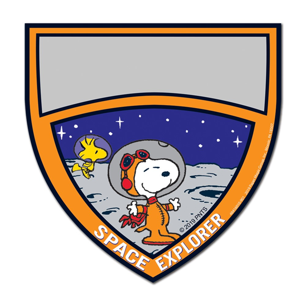 Peanuts NASA Badge Paper Cut Outs, Pack of 36 - EU-841601 | Eureka | Accents