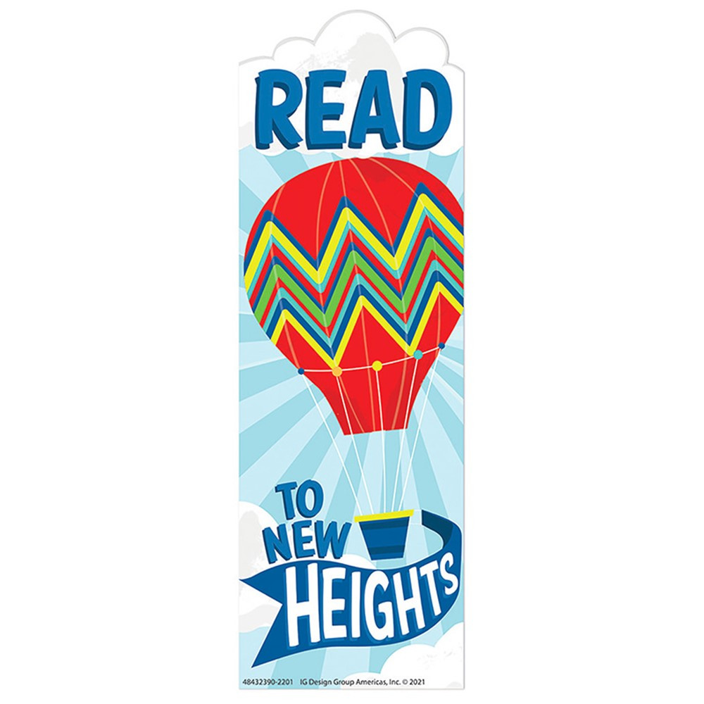 Hot Air Balloon New Heights Bookmarks, Pack of 36 - EU-843239 | Eureka | Bookmarks