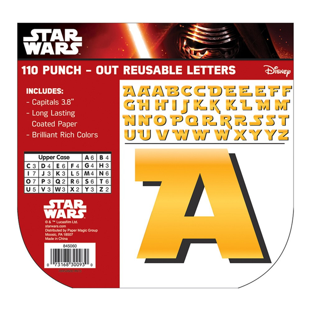 Star Wars Deco Letters, Pack of 110 - EU-845060 | Eureka | Letters