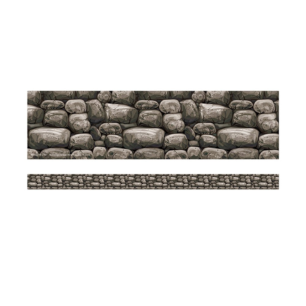 Curiosity Garden Stone Wall Deco Trim, 37 Feet - EU-845677 | Eureka | Border/Trimmer