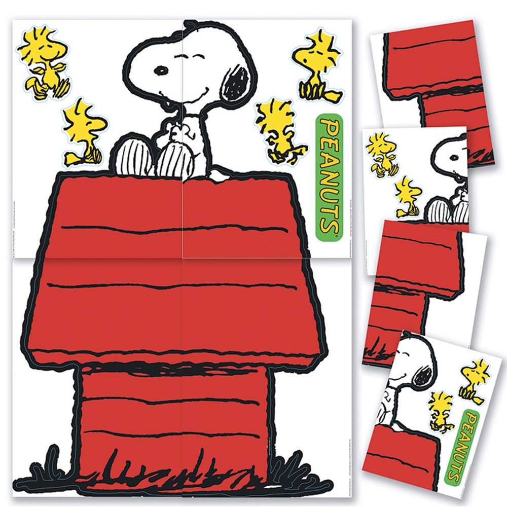 EU-847611 - Giant Character Snoopy & Dog House Bulletin Board Set in Classroom Theme