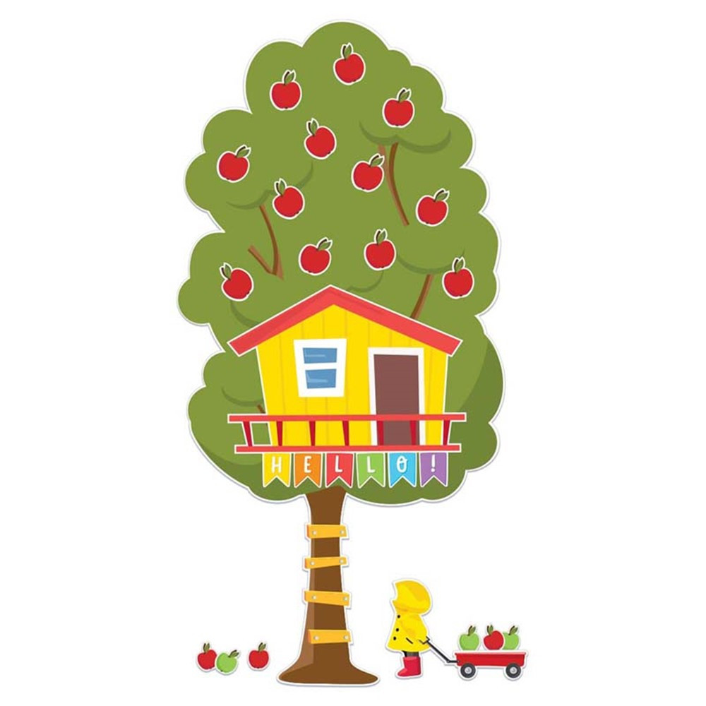 A Teachable Town Large Seasonal Tree House Bulletin Board Set - EU-847796 | Eureka | Classroom Theme