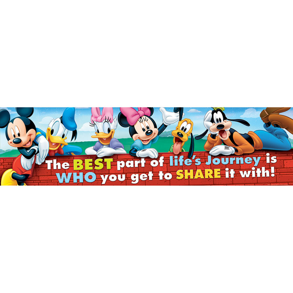 EU-849037 - Mickey Friendship Classroom Banner in Banners