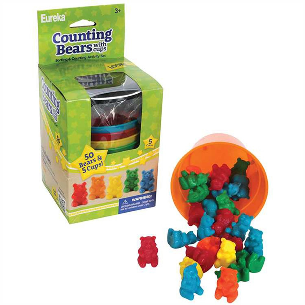 EU-864040 - Counting Bear Cups 50 Ct Bears 5 Cups in Counting