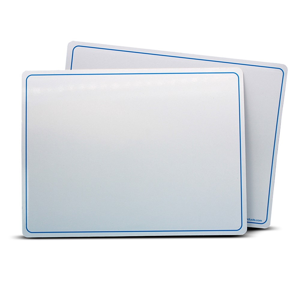 Dry Erase Learning Mat, Two-Sided Plain, 9" x 12", Pack of 12 - FLP20059 | Flipside | Dry Erase Sheets