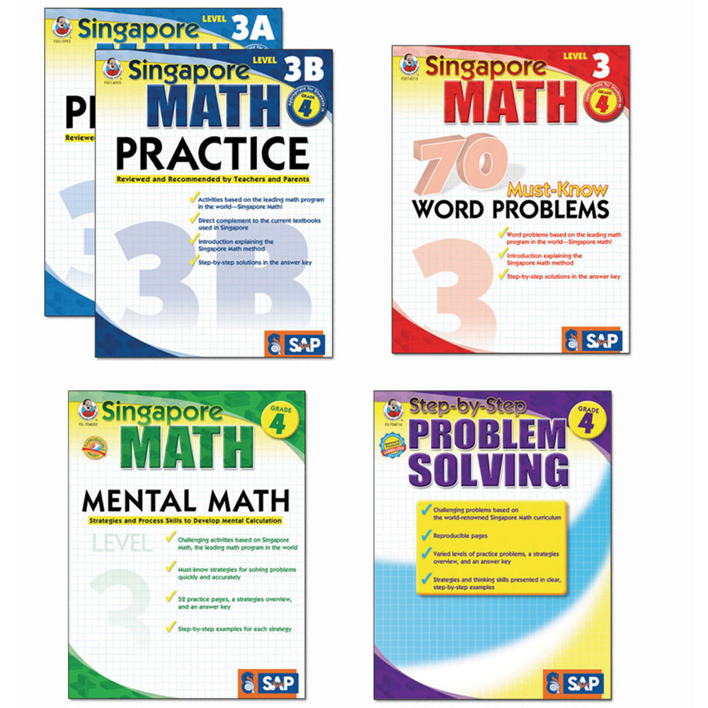 FS-704179 - Singapore Math Bundle Gr 4 in Activity Books