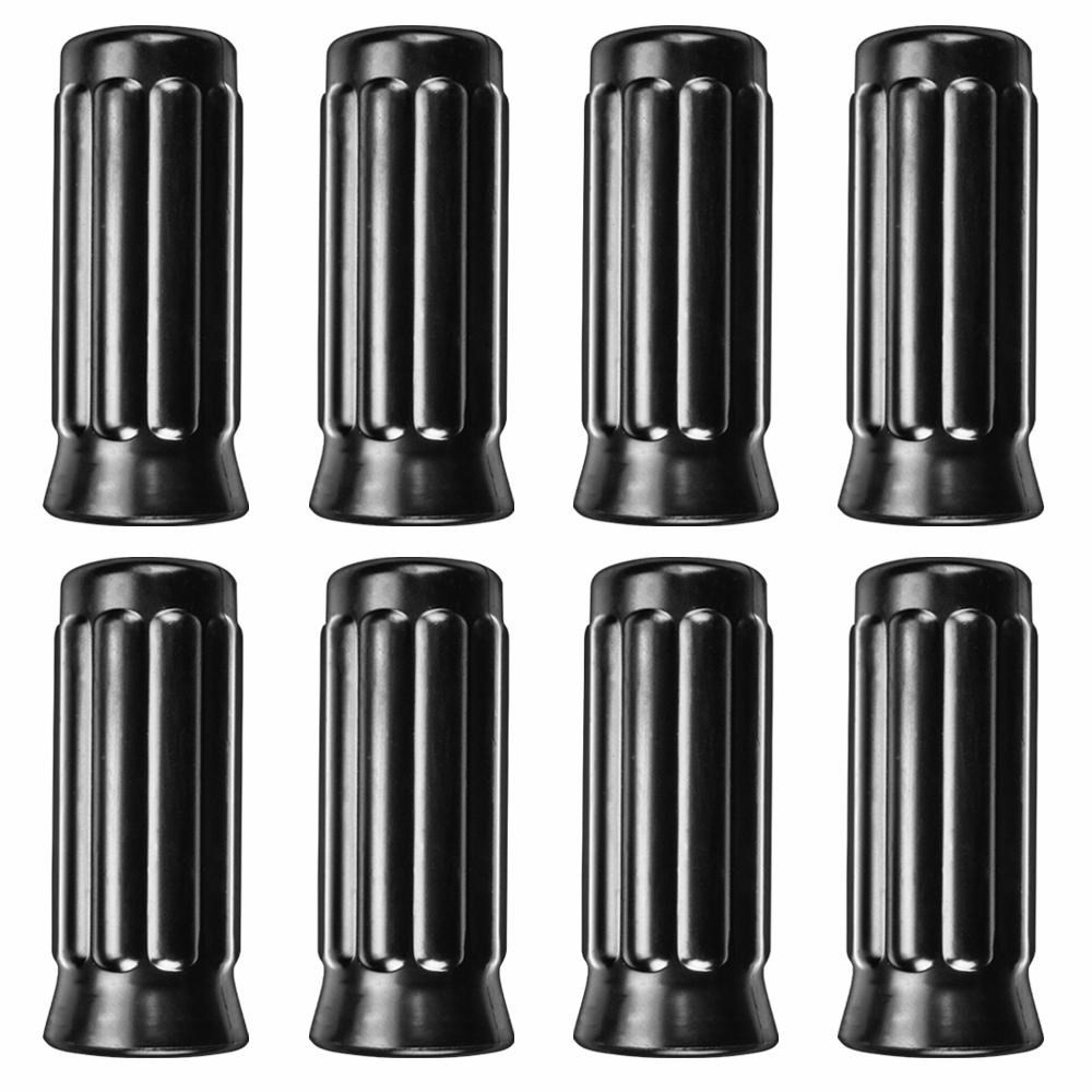 Pack of 8 Rubber Ridged Handles for Standard Foosball Tables