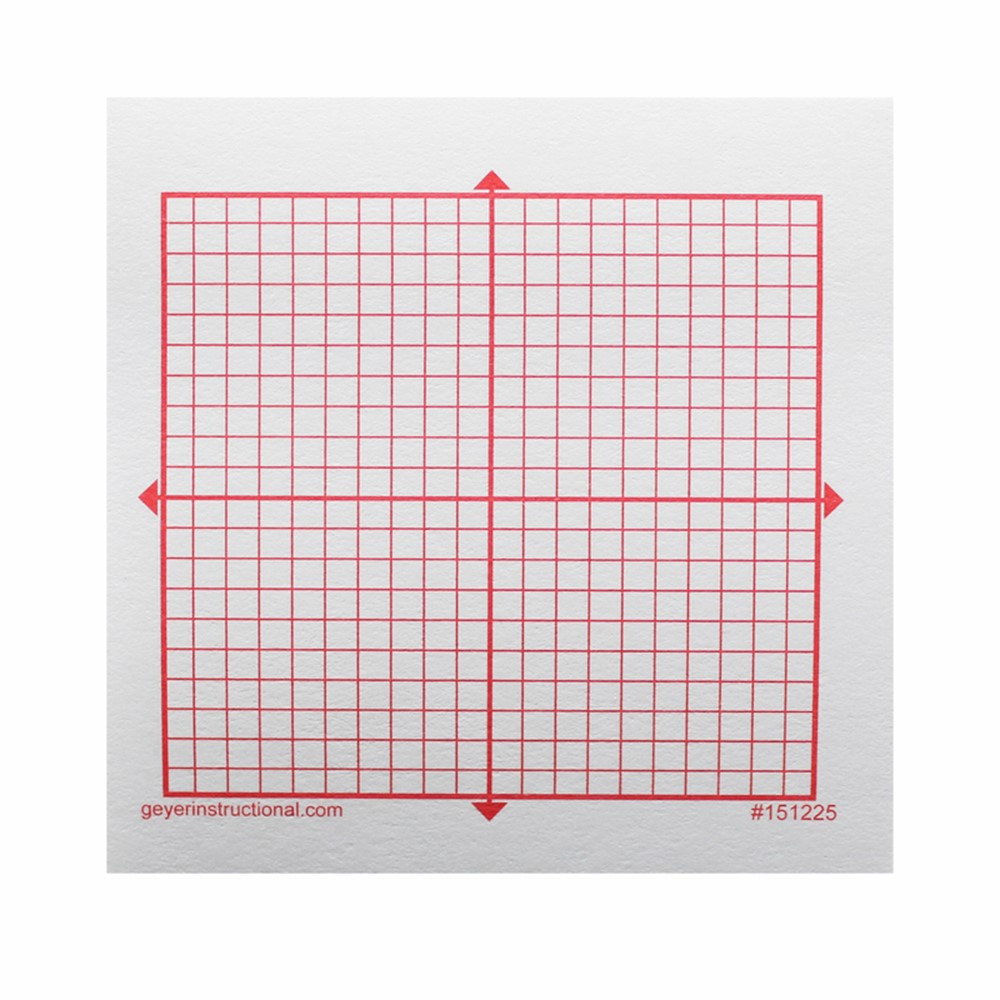 Graphing 3M Post-it Notes, XY Axis, 20 x 20 Square Grid, 4 Pads - GYR151225 | Geyer Instructional Products | Post It & Self-Stick Notes