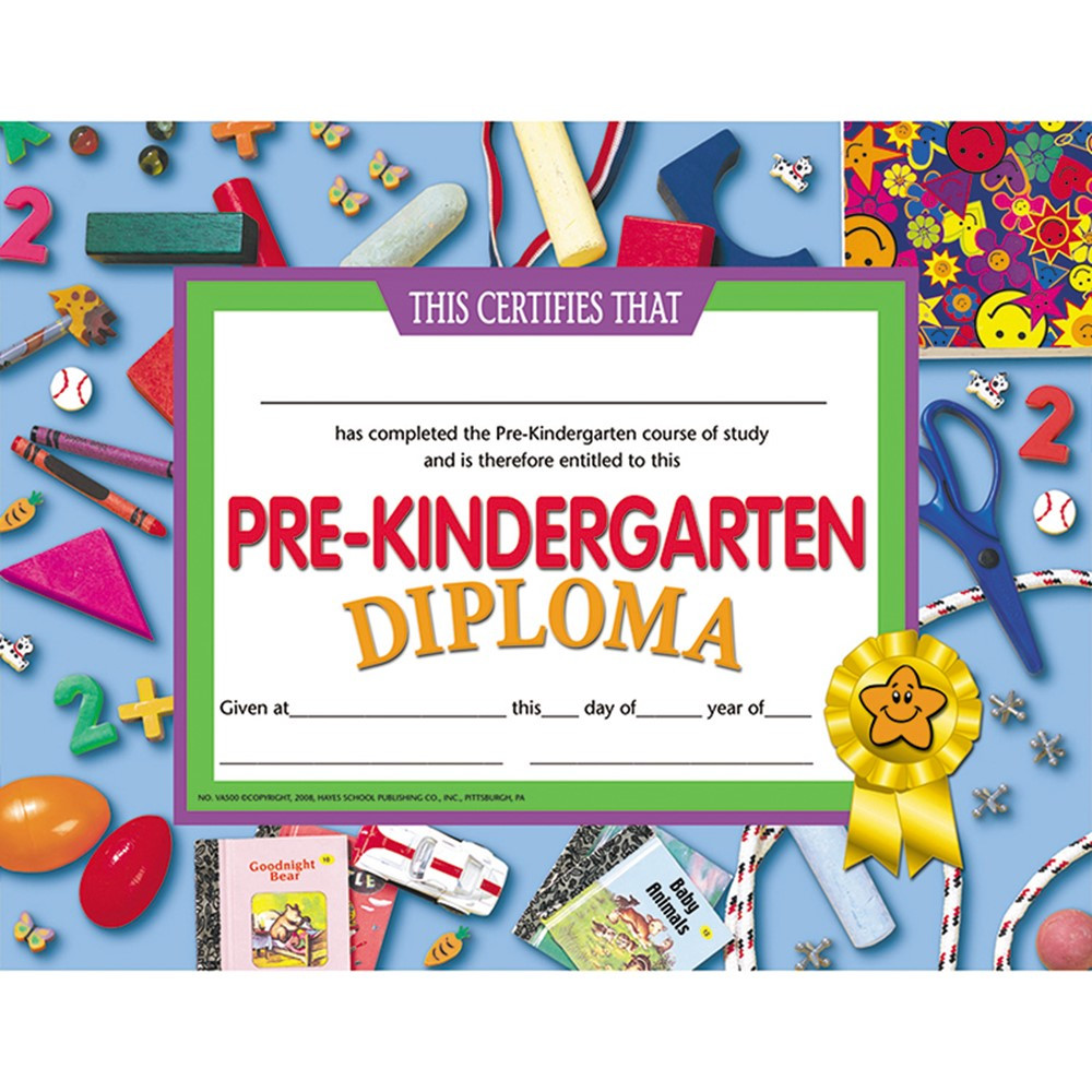 H-VA500 - Pre-Kindergarten Diploma in Certificates