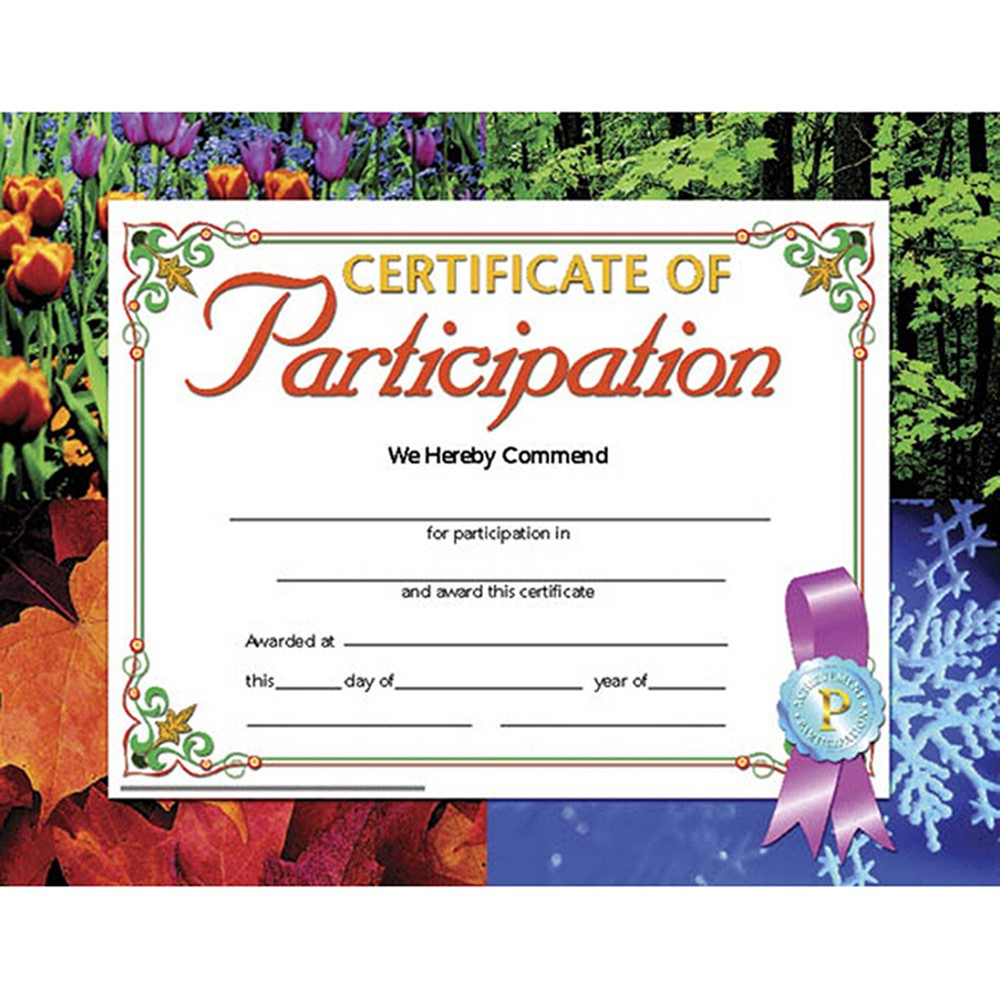 H-VA633 - Certificates Of Participation 30 Pk 8.5 X 11 Inkjet Laser in Certificates