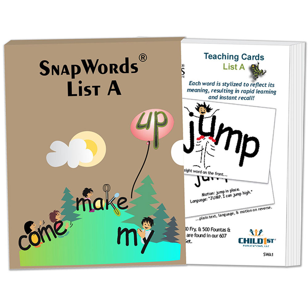 HB-SWA1 - Snapwords Teaching Cards List A in General