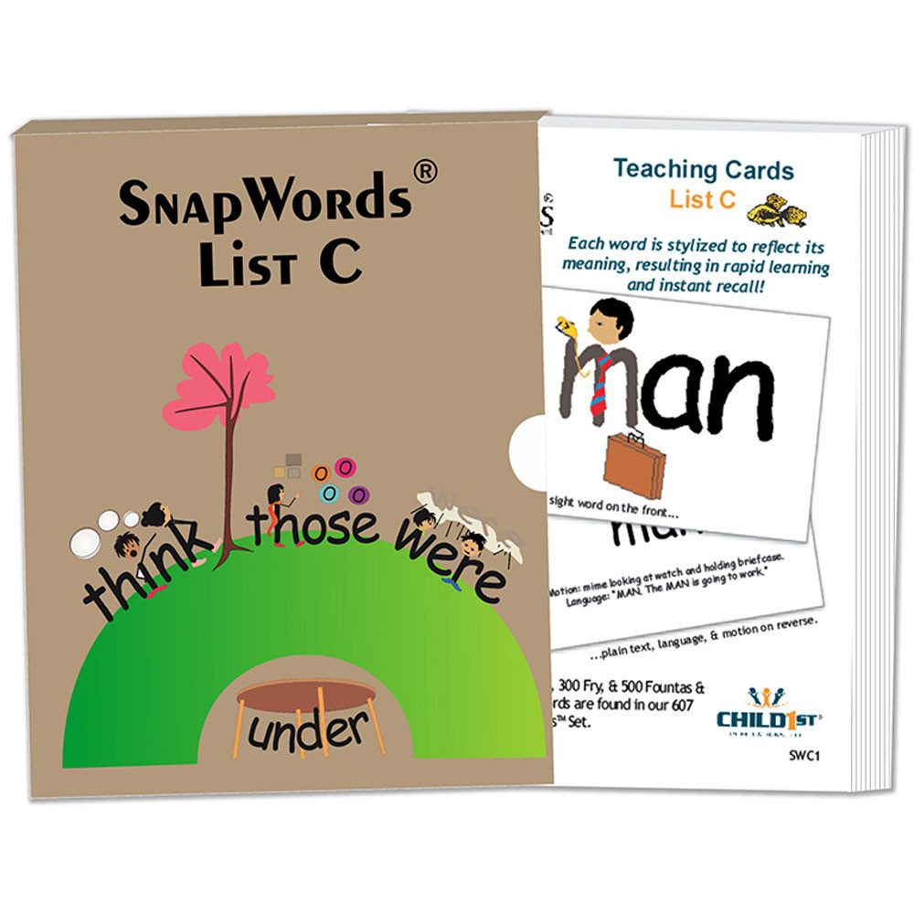 HB-SWC1 - Snapwords Teaching Cards List C in General