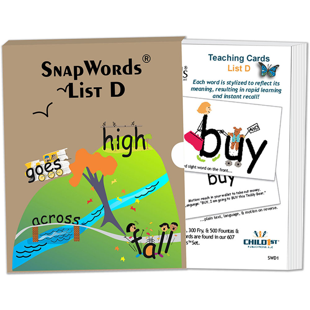 HB-SWD1 - Snapwords Teaching Cards List D in General