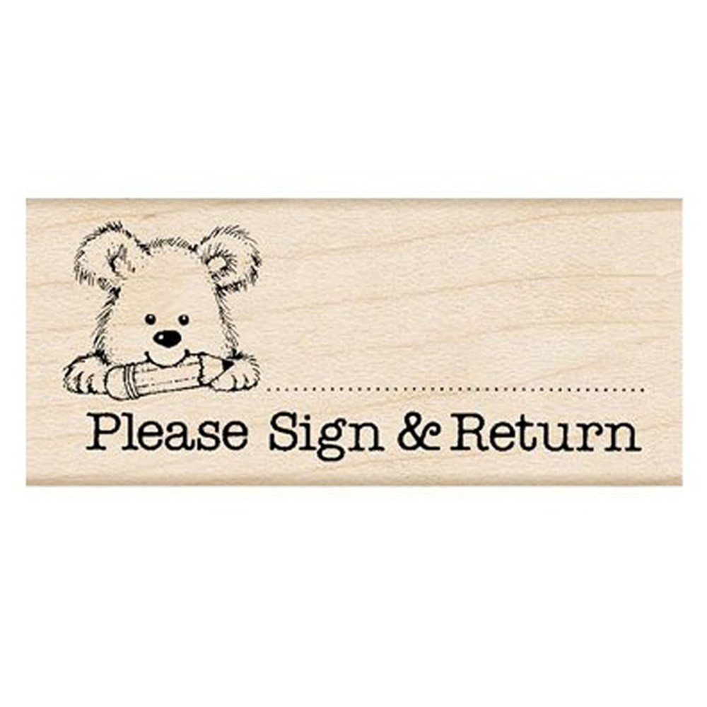 Please Sign & Return Pup Stamp - HOAD453 | Hero Arts | Stamps & Stamp Pads